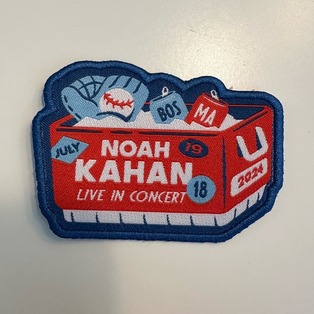 2024 Noah Kahan BOSTON Patch FENWAY PARK 7/18 7/19 Tour